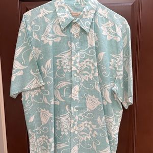 Banana Republic XL cotton/ramie blend Tommy Bahama style shirt